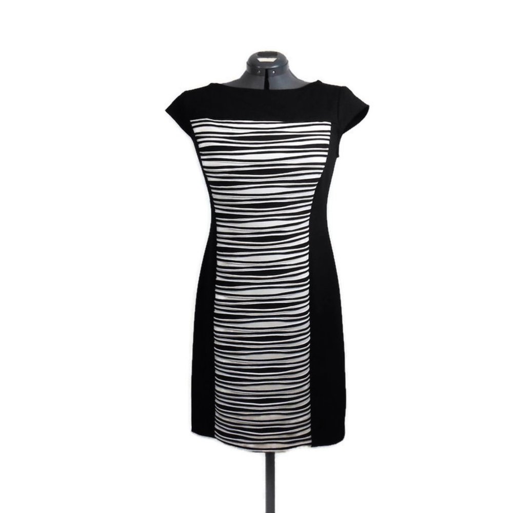 Gabby Skye Black & White Dress - 10 - Picture 10 of 10